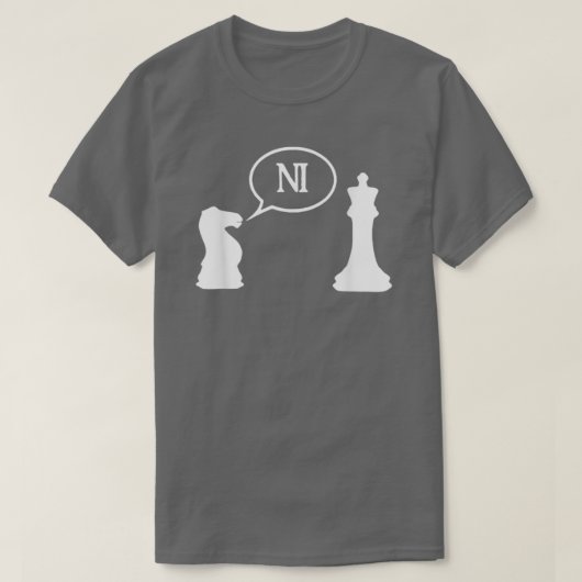 Funny Chess Lovers Chess Pineersels Horse and Quee T-shirt (Design voorkant)