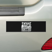 Funny Chess Move Black en White Bumpersticker (Op auto)
