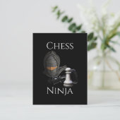 Funny Chess Ninja Chess Player Briefkaart (Staand voorkant)