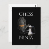 Funny Chess Ninja Chess Player Briefkaart (Voorkant / Achterkant)