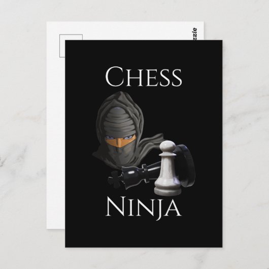 Funny Chess Ninja Chess Player Briefkaart (Voorkant / Achterkant)