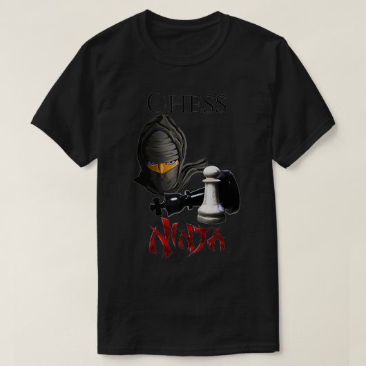 Funny Chess Ninja Chess T-shirt (Design voorkant)