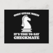 Funny Chess Piece Chess Player Fun Chess Game Gift Briefkaart (Voorkant)