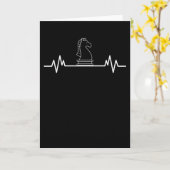 Funny Chess Piece Chess Player Fun Chess Game Gift Kaart (Gele Bloem)