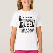 Funny Chess Player Club Queen Board Game Lover T-shirt (Voorkant)