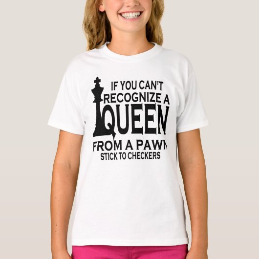 Funny Chess Player Club Queen Board Game Lover T-shirt (Voorkant)