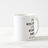 Funny Chess Player Gag, gepersonaliseerd Koffiemok (Voorkant rechts)