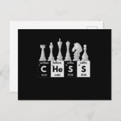 Funny Chess Player Game Board Periodic Table Gift Briefkaart (Voorkant / Achterkant)