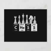 Funny Chess Player Game Board Periodic Table Gift Briefkaart (Voorkant)
