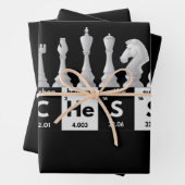 Funny Chess Player Game Board Periodic Table Gift Inpakpapier Vel (In situ)