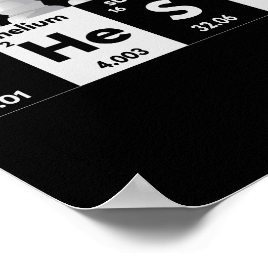 Funny Chess Player Game Board Periodic Table Gift Poster (Hoek)