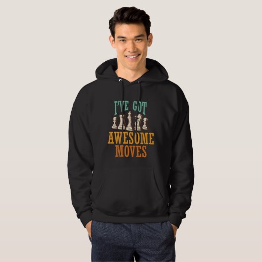 Funny Chess Player Gift for Chess Lover Hoodie (Voorkant volledig)