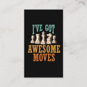 Funny Chess Player Gift for Chess Lover Visitekaartje (Voorkant)