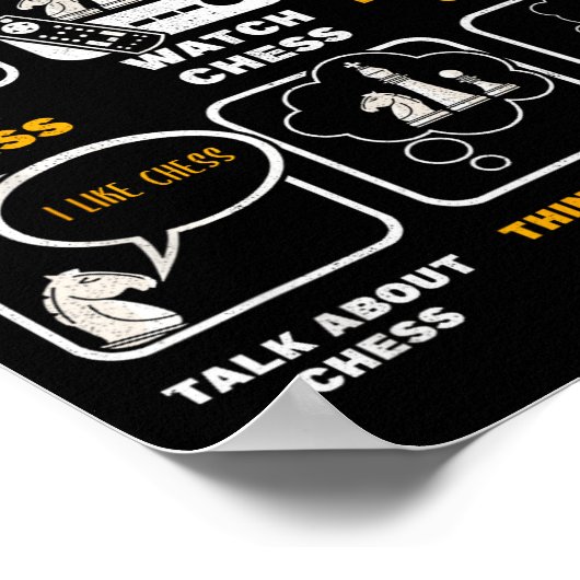 Funny Chess Player Things I Do In My Spare Time Poster (Hoek)