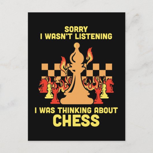 Funny Chess Quote Gift for Chess Players & Lovers Briefkaart (Voorkant)