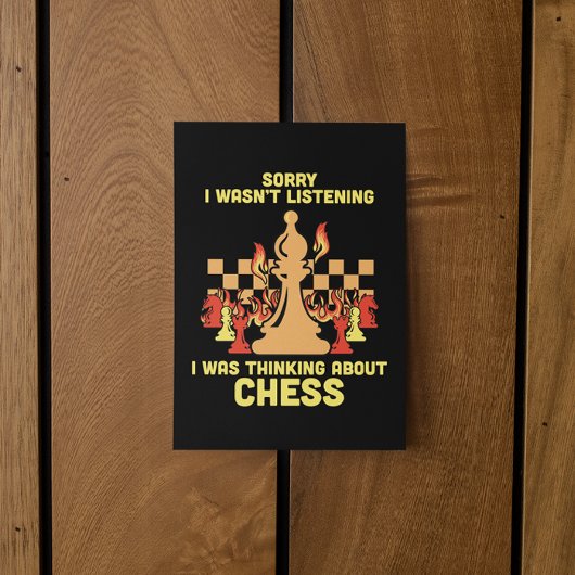 Funny Chess Quote Gift for Chess Players & Lovers Kaart