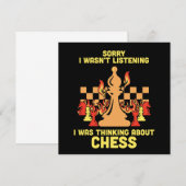 Funny Chess Quote Gift for Chess Players & Lovers Save The Date (Voorkant / Achterkant)