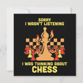 Funny Chess Quote Gift for Chess Players & Lovers Save The Date (Voorkant)