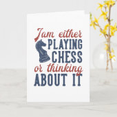 Funny Chess Quote Kaart (Gele Bloem)