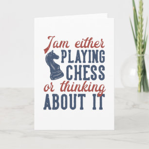 Funny Chess Quote Kaart