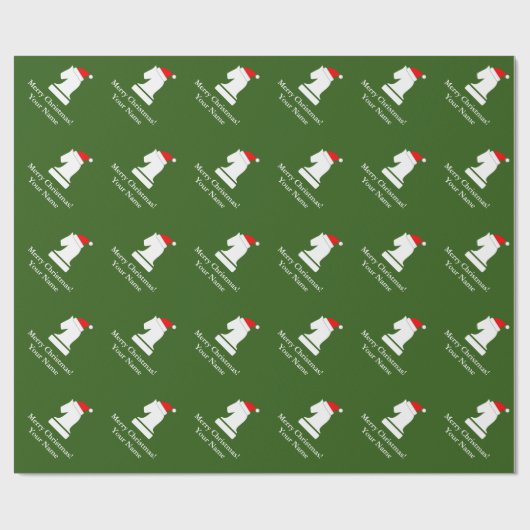 Funny chess-stuk patroon kerstpapier cadeaupapier (Vlak)