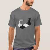 Funny Chess T-shirt Knight Screaming op Pawn - voo (Voorkant)