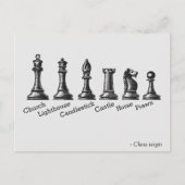 Funny Chess Virgin Briefkaart (Voorkant)