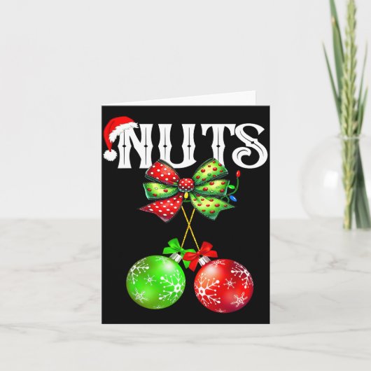 Funny Chest Nuts Chestnuts Matching Family Christm Kaart (Voorkant)