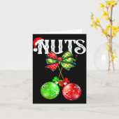 Funny Chest Nuts Chestnuts Matching Family Christm Kaart (Gele Bloem)
