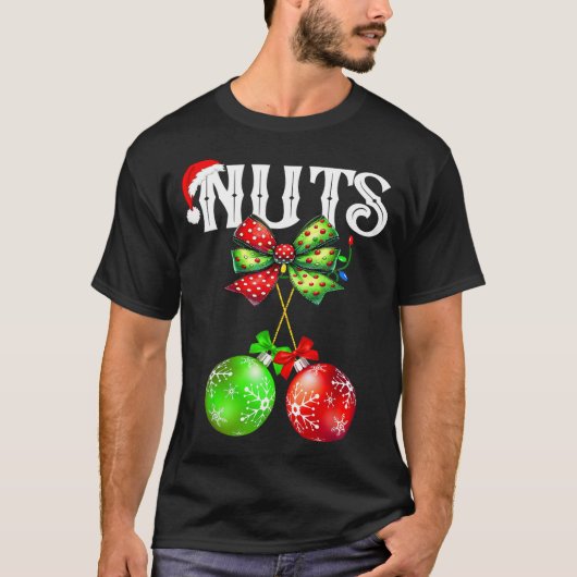 Funny Chest Nuts Chestnuts Matching Family Christm T-shirt (Voorkant)