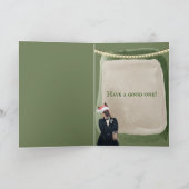 Funny Chic German Shepherd Holiday Greeting Feestdagen Kaart (Binnen)