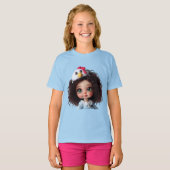 Funny Chick beroemd gemaakt door Natasha Us T-shirt (Voorkant volledig)