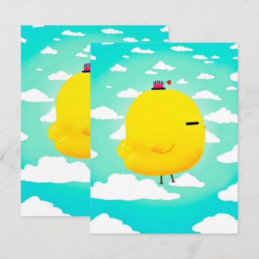 Funny Chick Eggs voor Boerderij Lover | Gezinsgesc Kaart (Voorkant / Achterkant)