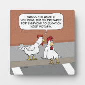 Funny Chicken Advice over het wegrijden Fotoplaat (Voorkant)