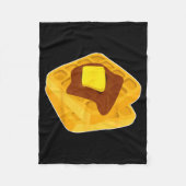 Funny Chicken & Waffles Matching Halloween Cos Fleece Deken (Voorkant)