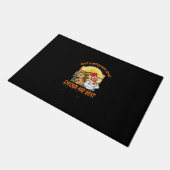 Funny Chicken and Goat Halloween Costume Gift Deurmat (Schuin)