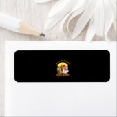 Funny Chicken and Goat Halloween Costume Gift Etiket (Insitu)