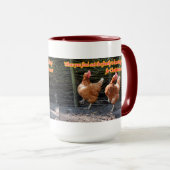 Funny Chicken and Rooster Memories with Funny Afbe Mok (Voorkant rechts)