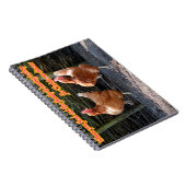 Funny Chicken and Rooster Memories with Funny Afbe Notitieboek (Rechterzijde)