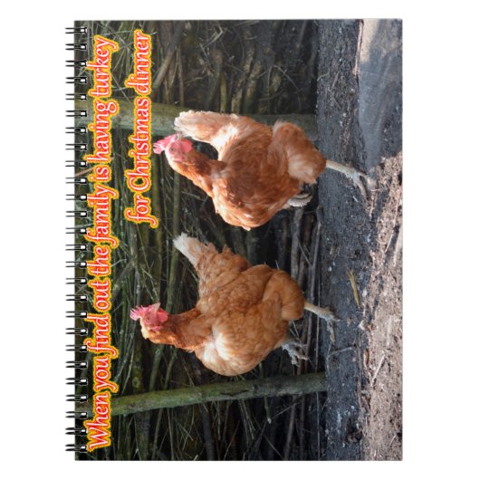 Funny Chicken and Rooster Memories with Funny Afbe Notitieboek (Voorkant)