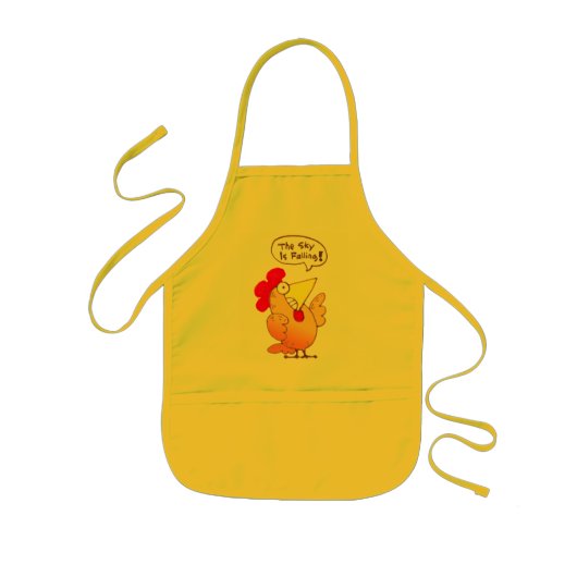 Funny Chicken Apron | Funny Cartoon Chicken Apron Kinder Schort (Voorkant)