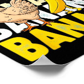 Funny Chicken Banana Dance Meme For Kids &amp; Adu Poster (Hoek)