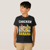Funny Chicken Banana Dance Meme For Kids &amp; Adu T-shirt (Voorkant volledig)