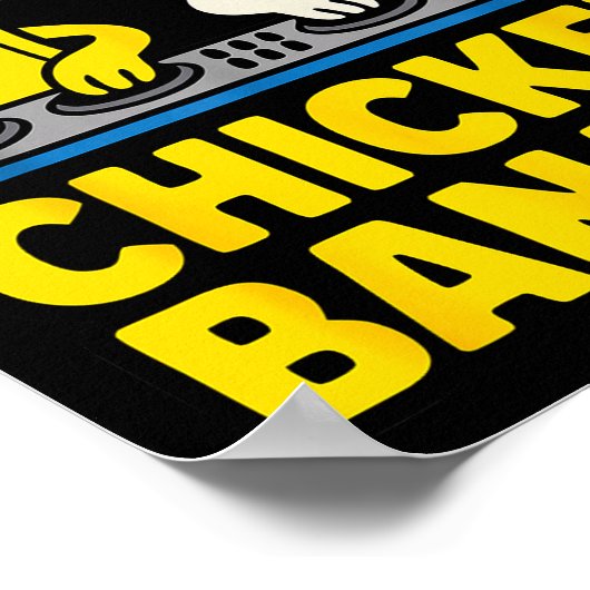 Funny Chicken Banana  Poster (Hoek)