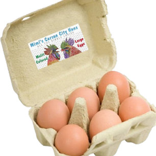 Funny Chicken Boerderij Fresh Eggs Stickers