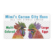 Funny Chicken Boerderij Fresh Eggs Stickers (Voorkant)