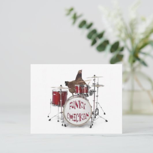 Funny Chicken Briefkaart (Staand voorkant)