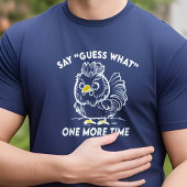 Funny Chicken Butt Angry Hen Parodie Pluimvee Humo Tri-Blend Shirt