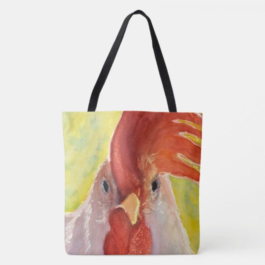 Funny Chicken Canvas tas (Voorkant)