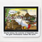 Funny Chicken (Chickasaurus) T - shirts Mokken Kaa Muismat (Voorkant)